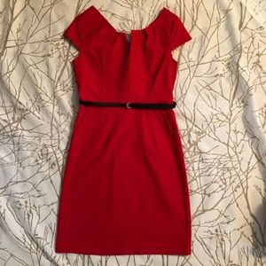 Modcloth Lovely Day Red Cocktail Dress